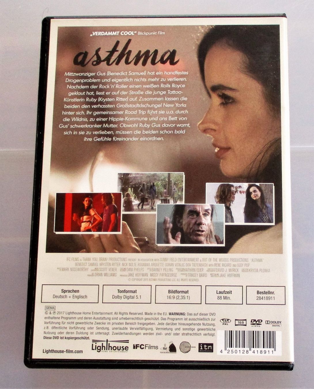 Tous les DVDs: ASTHMA - Jake Hoffman/Iggy Pop – D'occasion à Wattwil par Muriel10 1