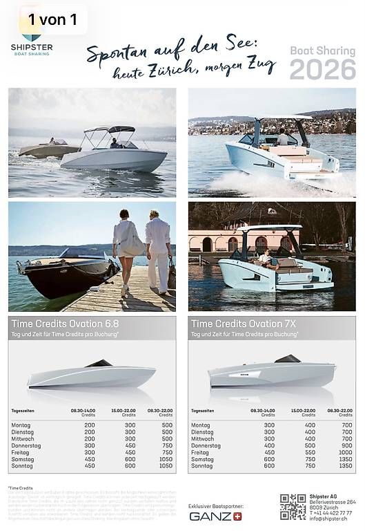 Trattori: Shipster Motor Boot Abo / Sharing / Halterschaft – Usato da Zollikon venduto da prosellerclub1 1