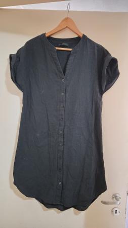 Schwarzes Leinenkleid - Perfekt für den Sommer! Gr. s