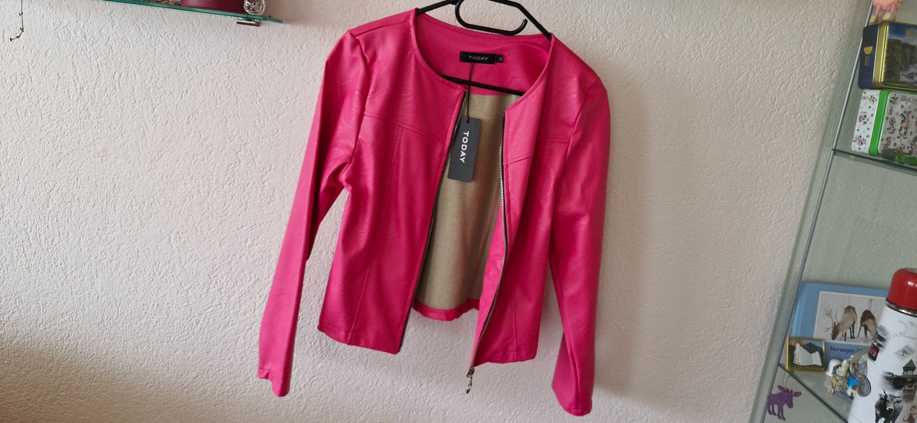 Jacken: Neue Pinke Jacke in Lederoptik – Neu (gemäss Beschreibung) aus Wyssachen von Soenne 1