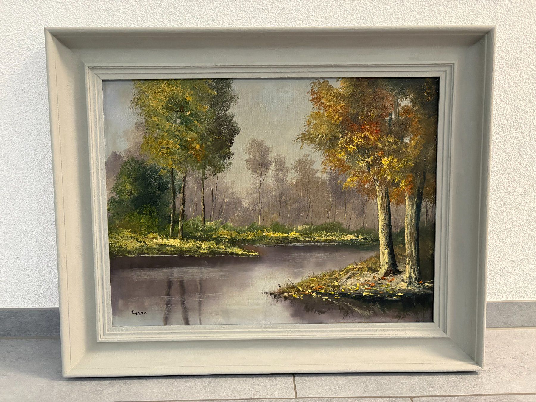Dipinti: 75cmbreit x 60 cm/ Egger/ Öl Gemälde Idyllische Landschaft – Usato da Ottenbach venduto da TimelessEmotions. 1