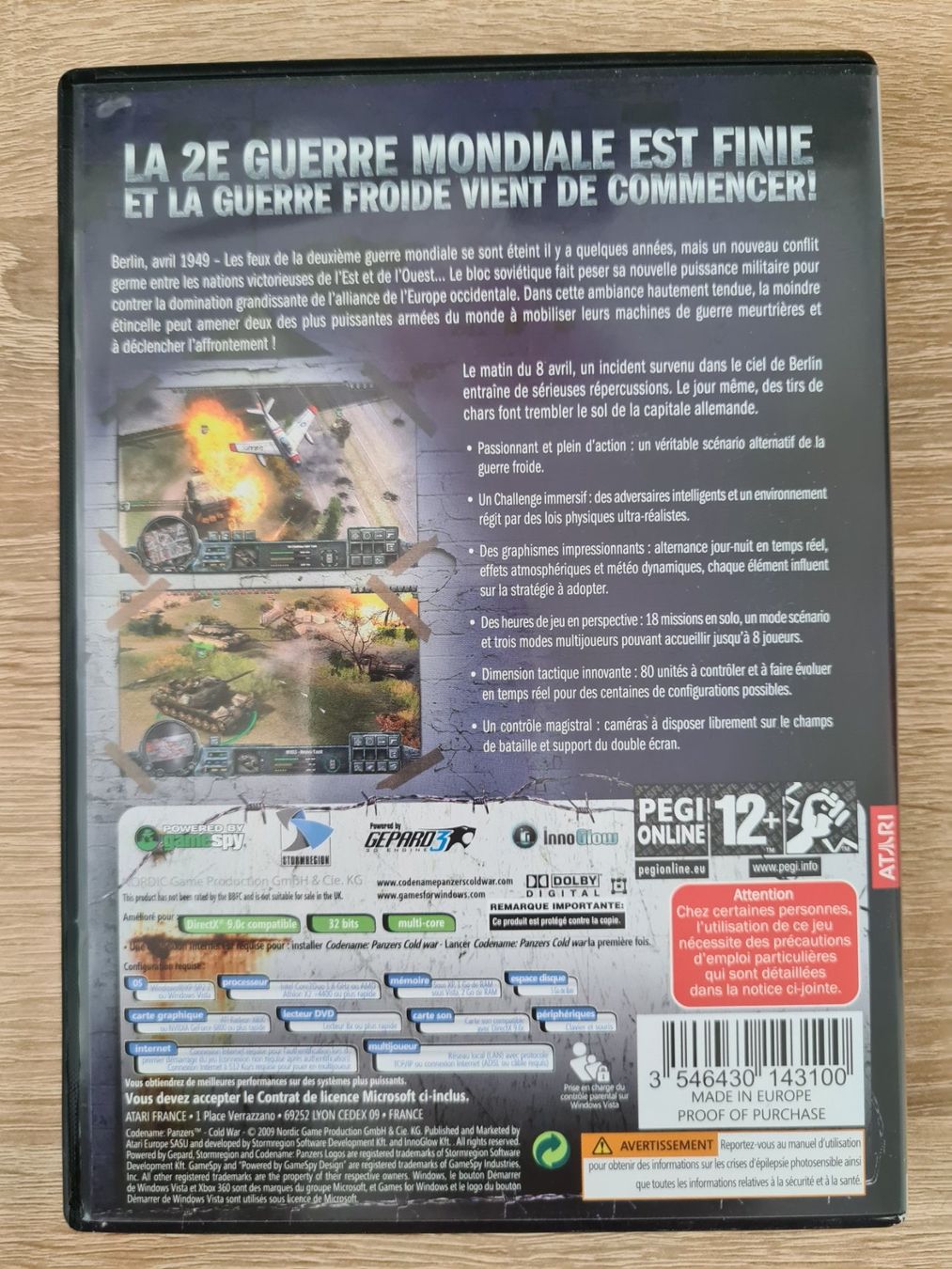 Giochi: Codename Panzers Cold War (French Cover) - PC – Usato da Carouge GE venduto da Gasco 1
