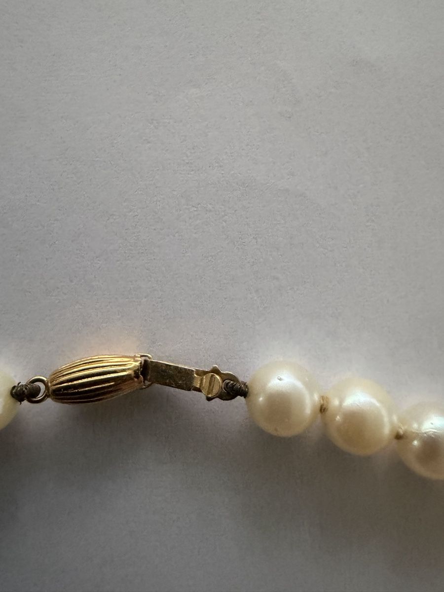 Catenine: Collier perles avec poinçon 750 – Usato da Echallens venduto da JAR69 3