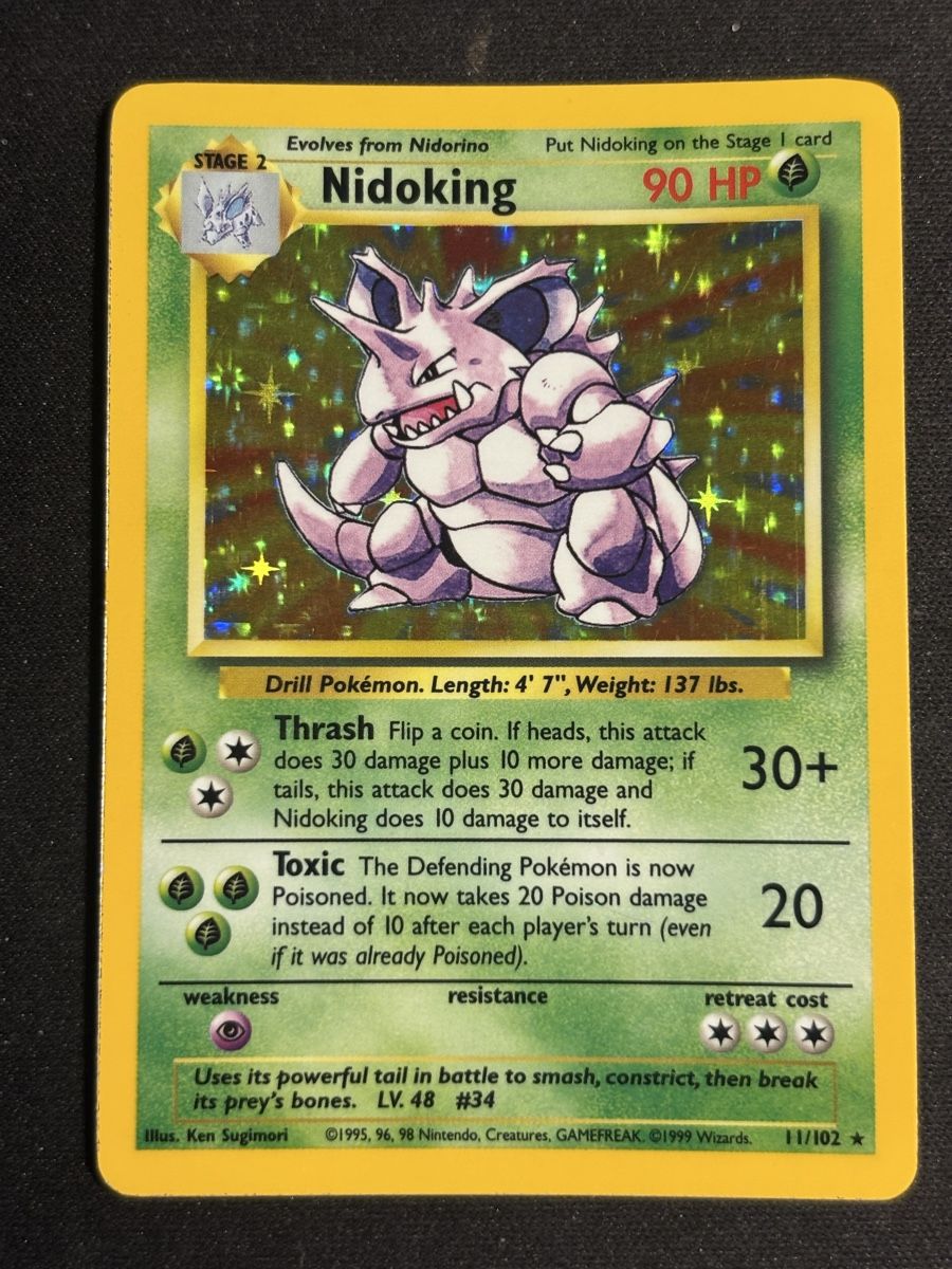 Pokémon Carte collezionabili: Nidoking holo - Base set - ENG 🇬🇧 – Usato da Lausanne venduto da Kidox