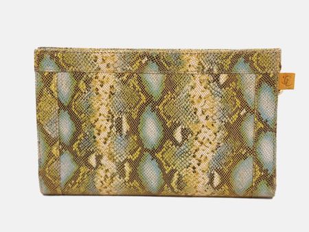 Luxuriöse Clutch aus echtem Ziegenleder, handgefertigt
