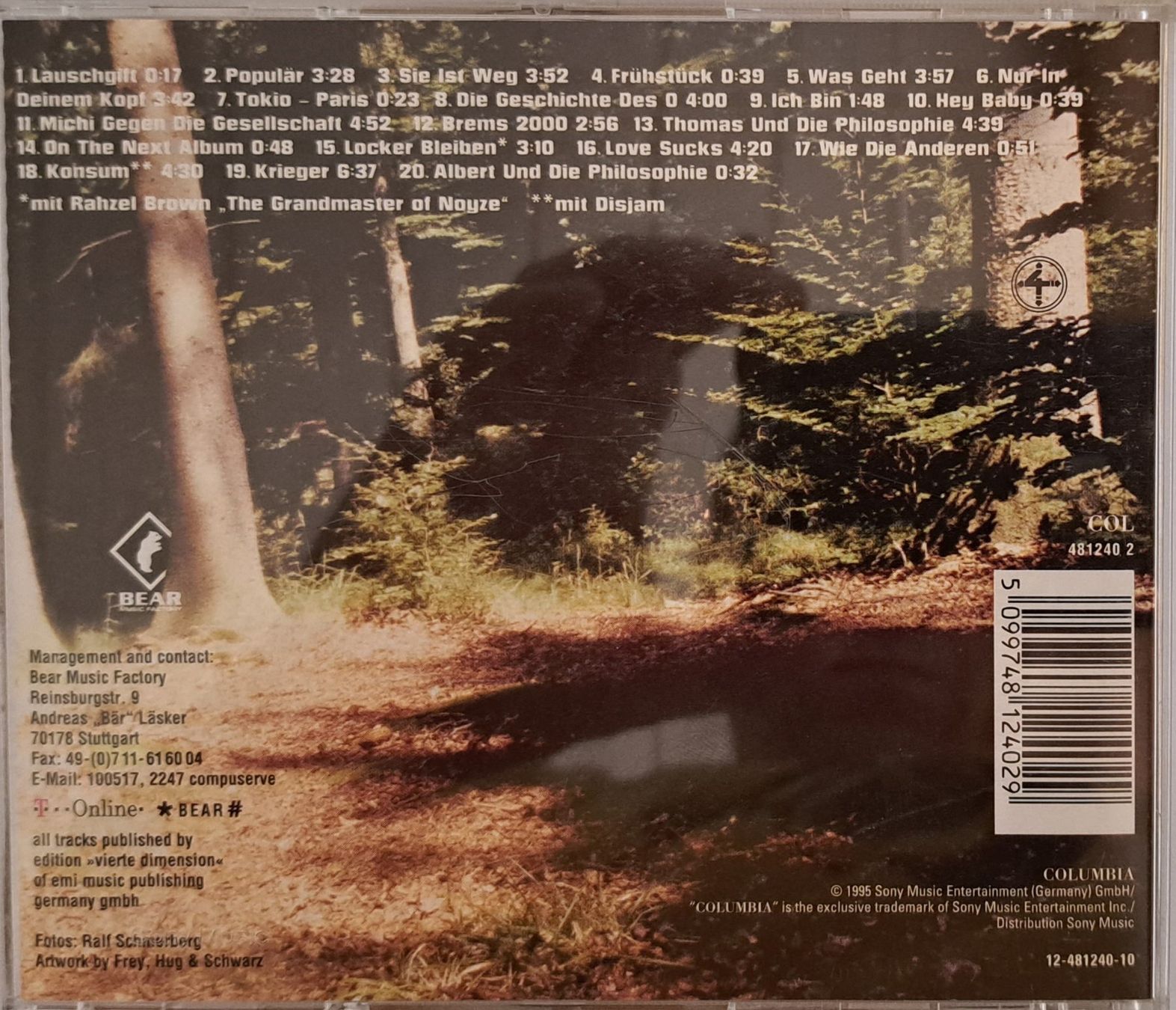 CD: DIE FANTASTISCHEN VIER - LAUSCHGIFT - CD – Usato da Tenniken venduto da mik_6mxg 3