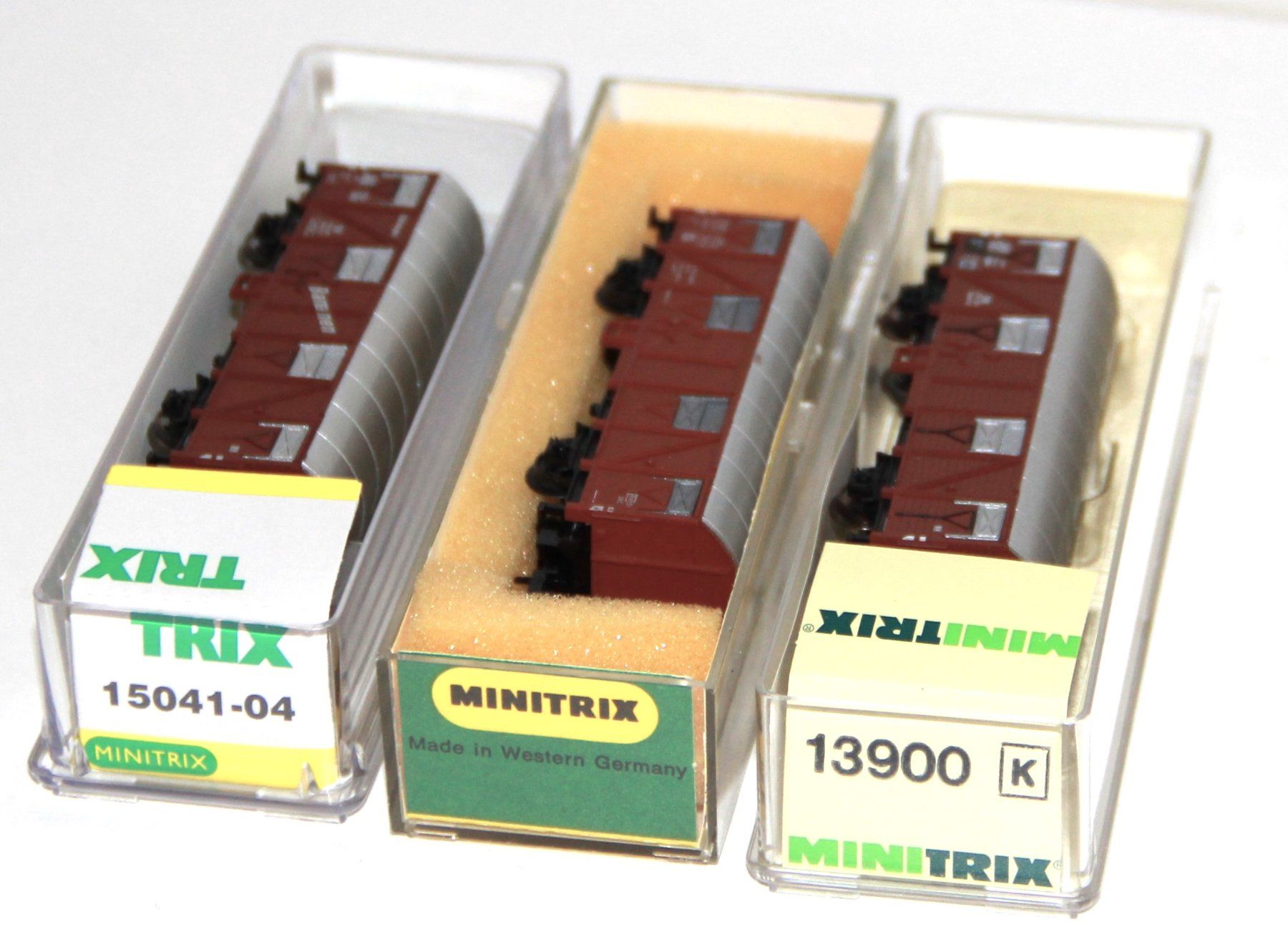 Minitrix - Set mit drei Güterwagen DB - Spur N (Neu (gemäss ...
