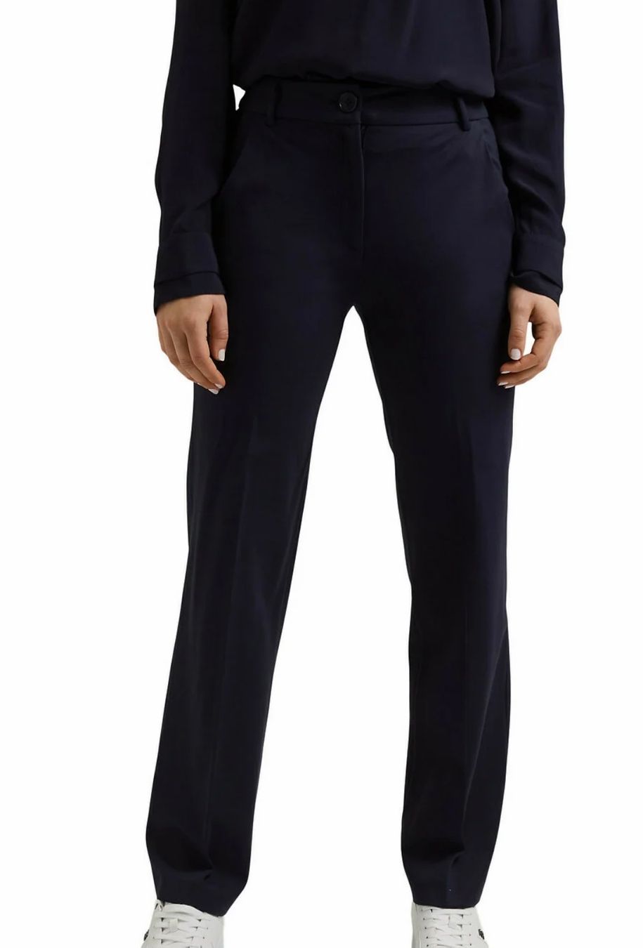 Esprit Pantaloni: Stoffhose von Esprit, dunkelblau, Gr. 38 – Nuovo (secondo la descrizione) da Zürich venduto da KEEPINSPIRED