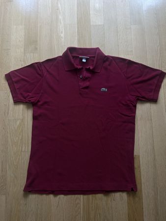 Lacoste Polo Shirt Grösse M Bordeauxrot 
