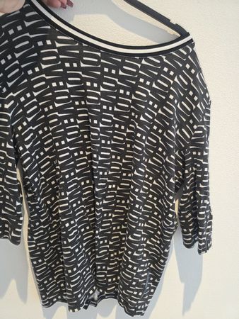 Marc Cain Shirt, Gr. N5, schwarz-weiss