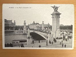 Antike Ansichtskarte, Paris, FRANCE, Le Pont Alexandre III