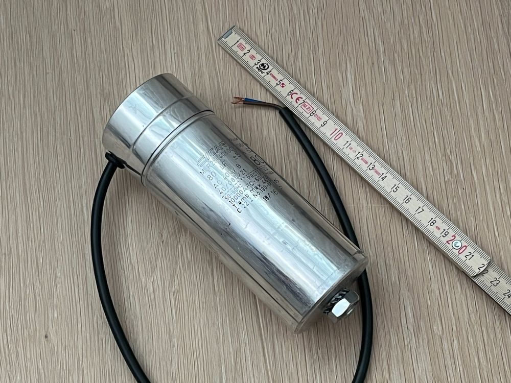 EasyPART Anlauf Kondensator 7,5 µF 450V - Ersatz Für EUROPART 021075 Mit Steckfahnen