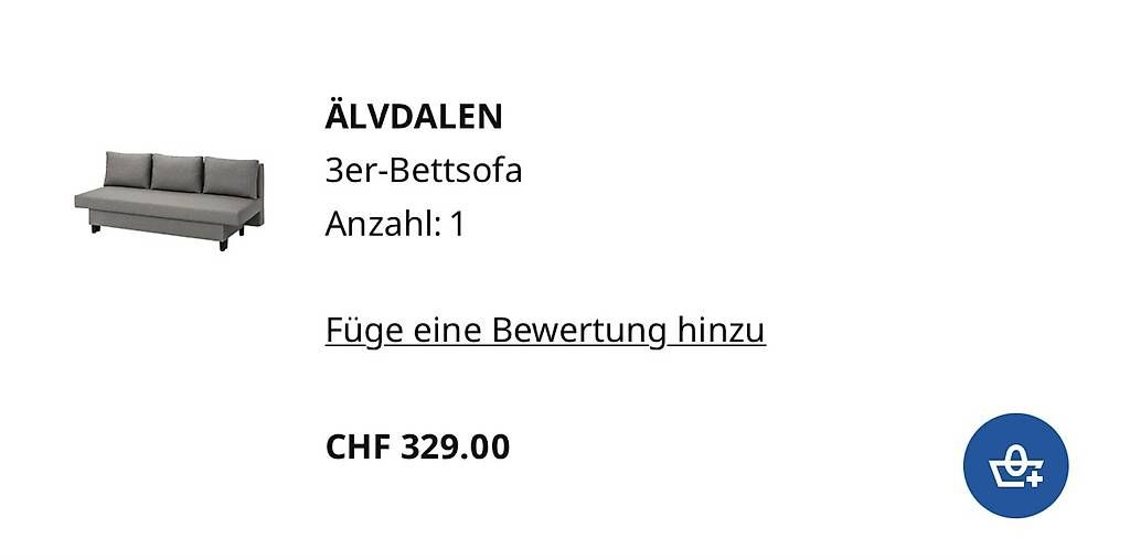 Ikea Sofas: Älvdalen Ikea Bett/Sofa – D'occasion à Müllheim Dorf par happylife1 4