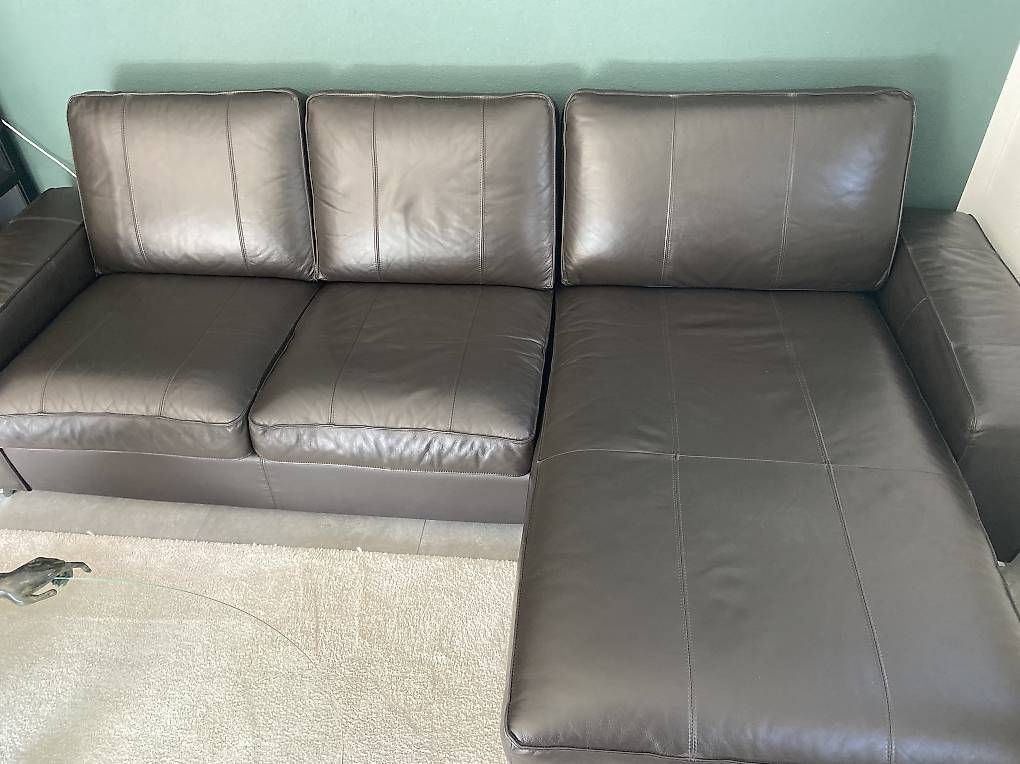 Ikea Sofas: KIVIK Leder Sofa – D'occasion à Sarmenstorf par ebr_g96g 1