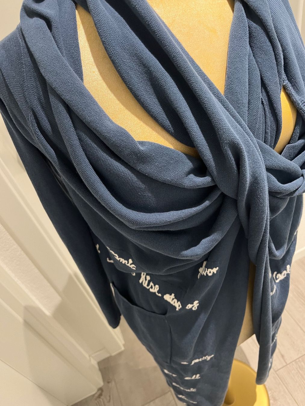 Rundholz Gilet & Giacche senza maniche: Rundholz - cardigan long bleu - L - coton – Usato da Mézières FR venduto da Daisy16 5