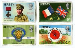 Briefmarken "Militär". Jersey