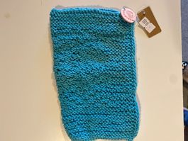 ABWASCH LAPPEN-TÜRKIS-BLAU,HANDGEMACHT