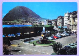 Lugano, Quai, Fontana Bossi e Mt S. Salvatore