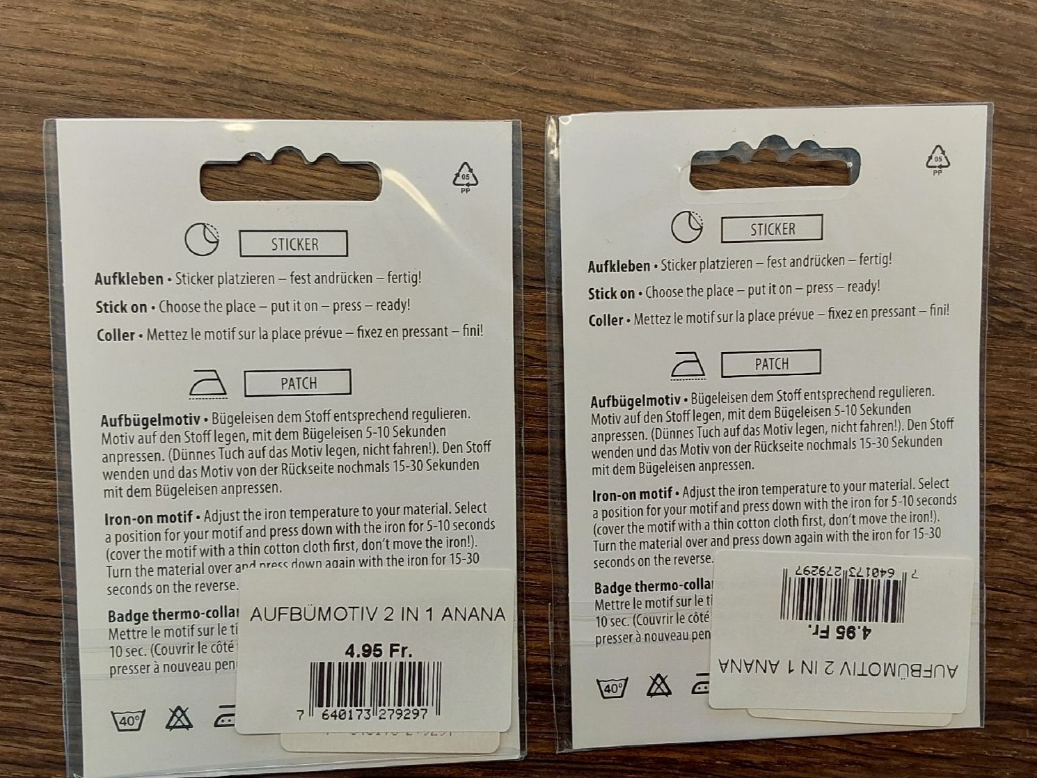 Patches: 2 Bügelmotive Ananas neu – Neu und originalverpackt aus Köniz von scopello12 1