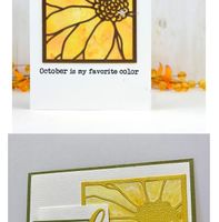Neue Stanzschablone Sonnenblume