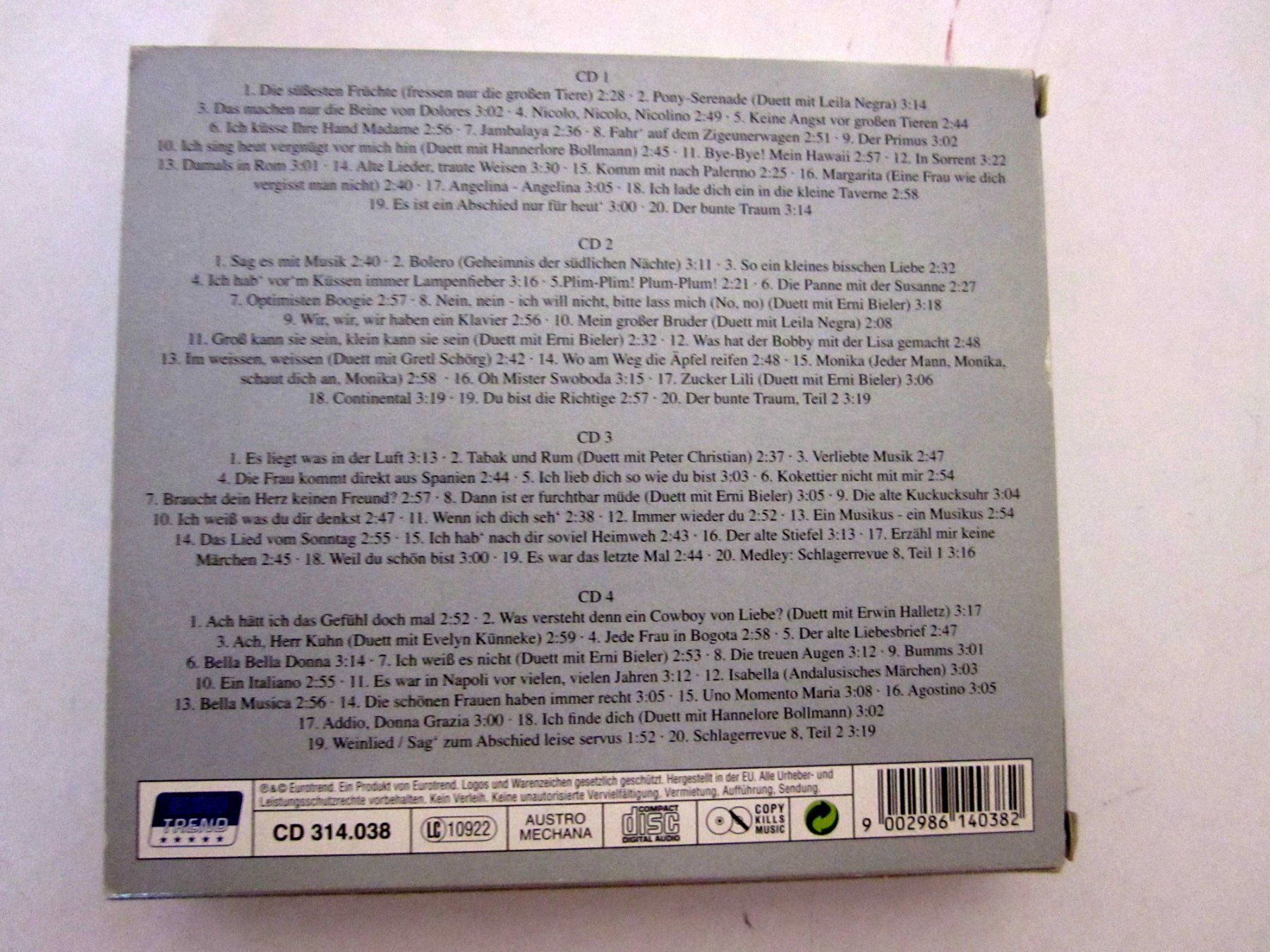 CDs: Peter Alexander CD-Box mit 4 CDs (80 Hits) – Gebraucht aus Binningen von fel_8mgn 1