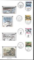 4 FDC Pro Juventute 2000 Serie Einzelmarken ET 21.11.2000