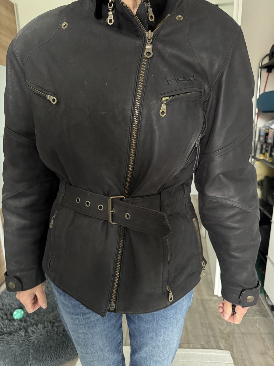 Held Giacche: Held Damen Motorradjacke Leder Gr 42 – Usato da Emmetten venduto da Schanf 1