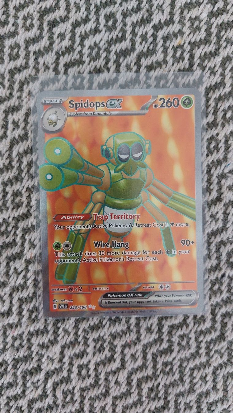 Pokémon Carte collezionabili: Spidops ex Fullart scarlet & violet – Nuovo (secondo la descrizione) da Bellinzona venduto da Pagur