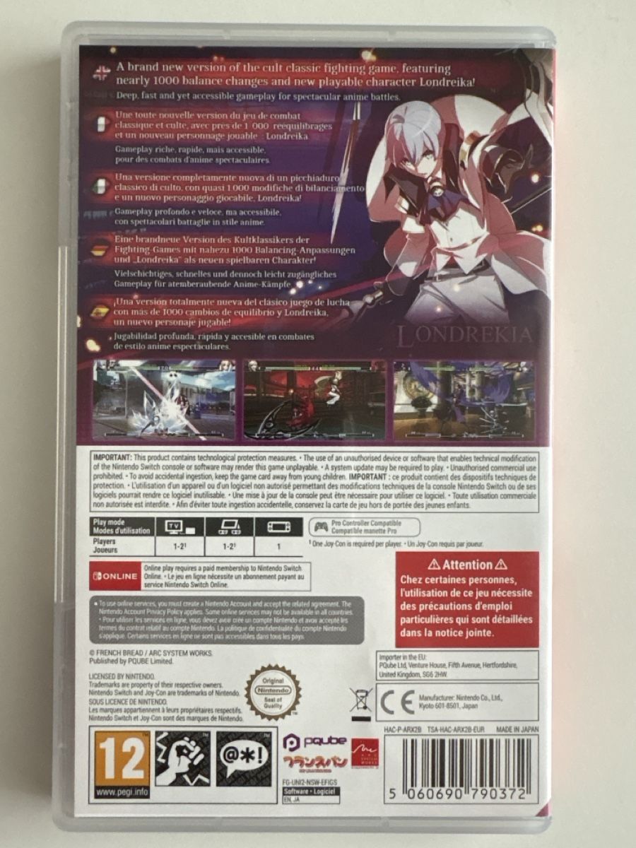 Nintendo Spiele: 🔥 Under Night In-Birth, Nintendo Switch – Neu (gemäss Beschreibung) aus Zürich von Collecting-World 1