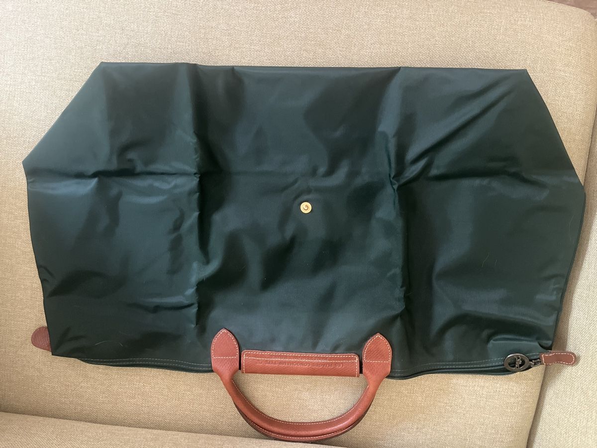 Longchamp Borse da donna: Sac Longchamp Le Pliage Type L vert cuir marron  – Usato da Vétroz venduto da jer_xgh6 7