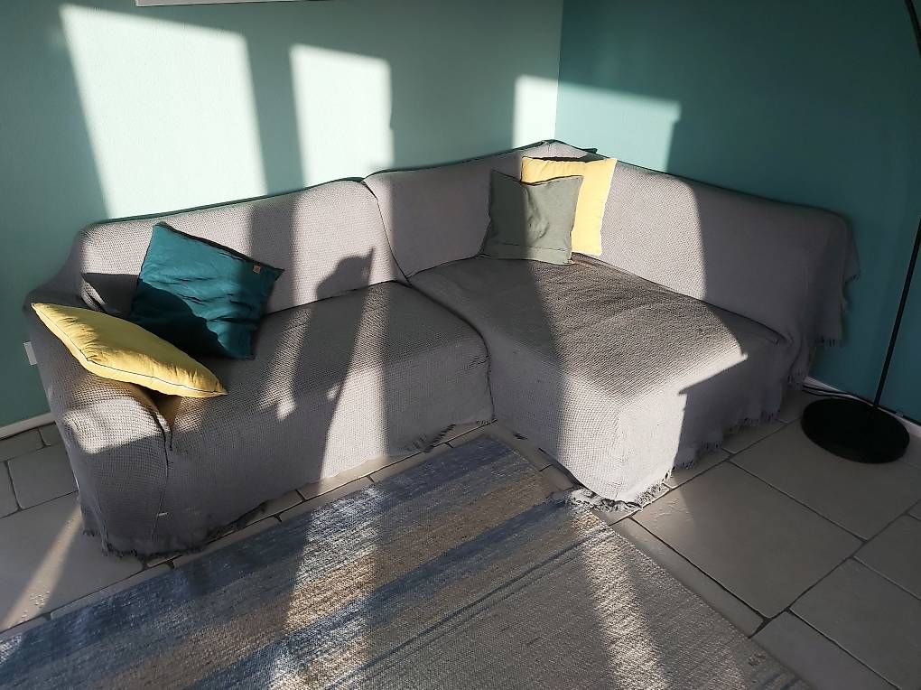 Divani: Couch Sofa Leder mit Abdeckung – Usato da Stalden (Sarnen) venduto da chr_s5xx 3