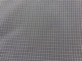 Tissu coton tissé carreaux gris