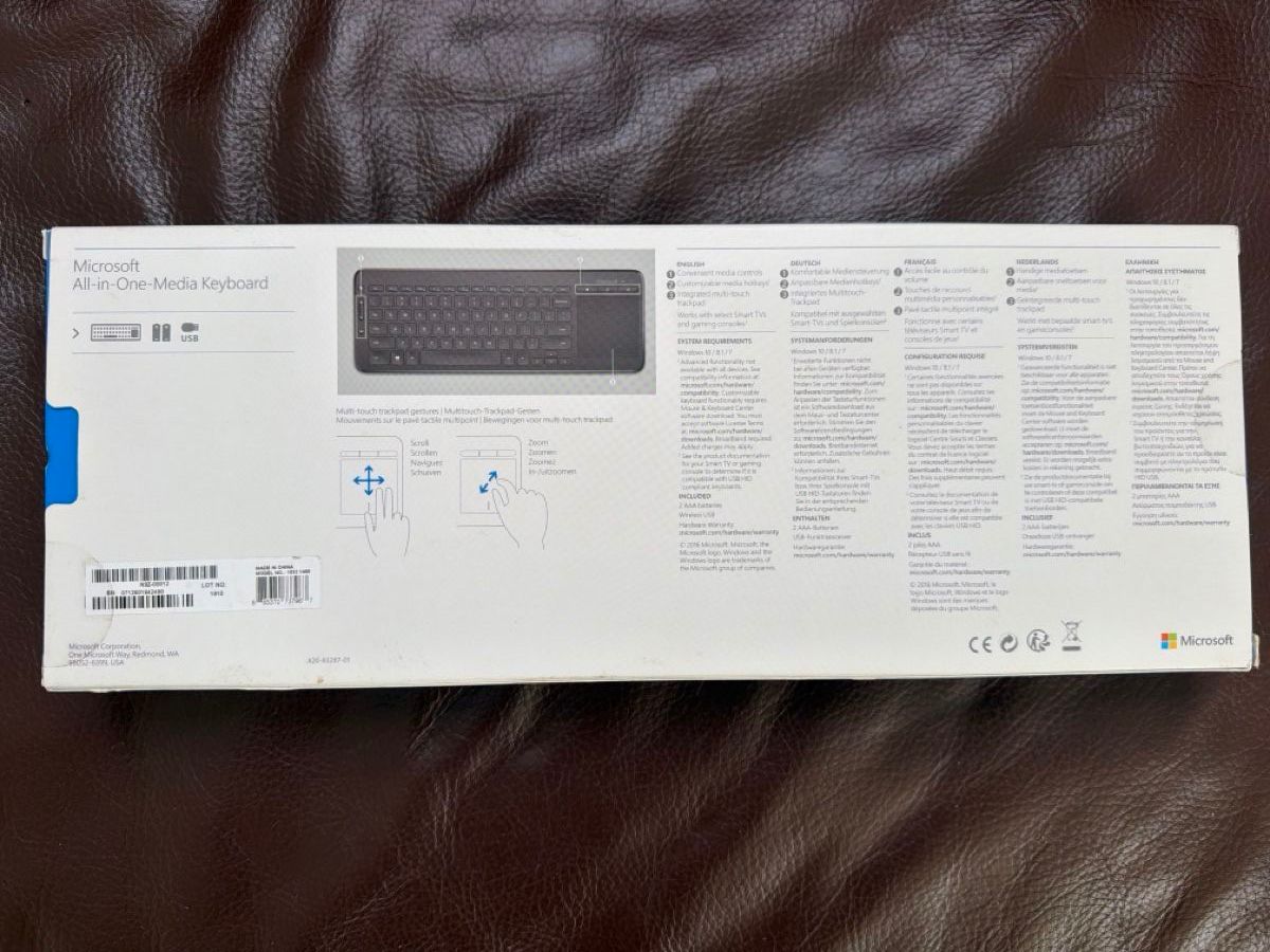 Microsoft Tastiere: Microsoft All-in-One Media Keyboard - Originalverpackt – Nuovo e nell'imballaggio originale da Konolfingen venduto da bac_hgq7 1