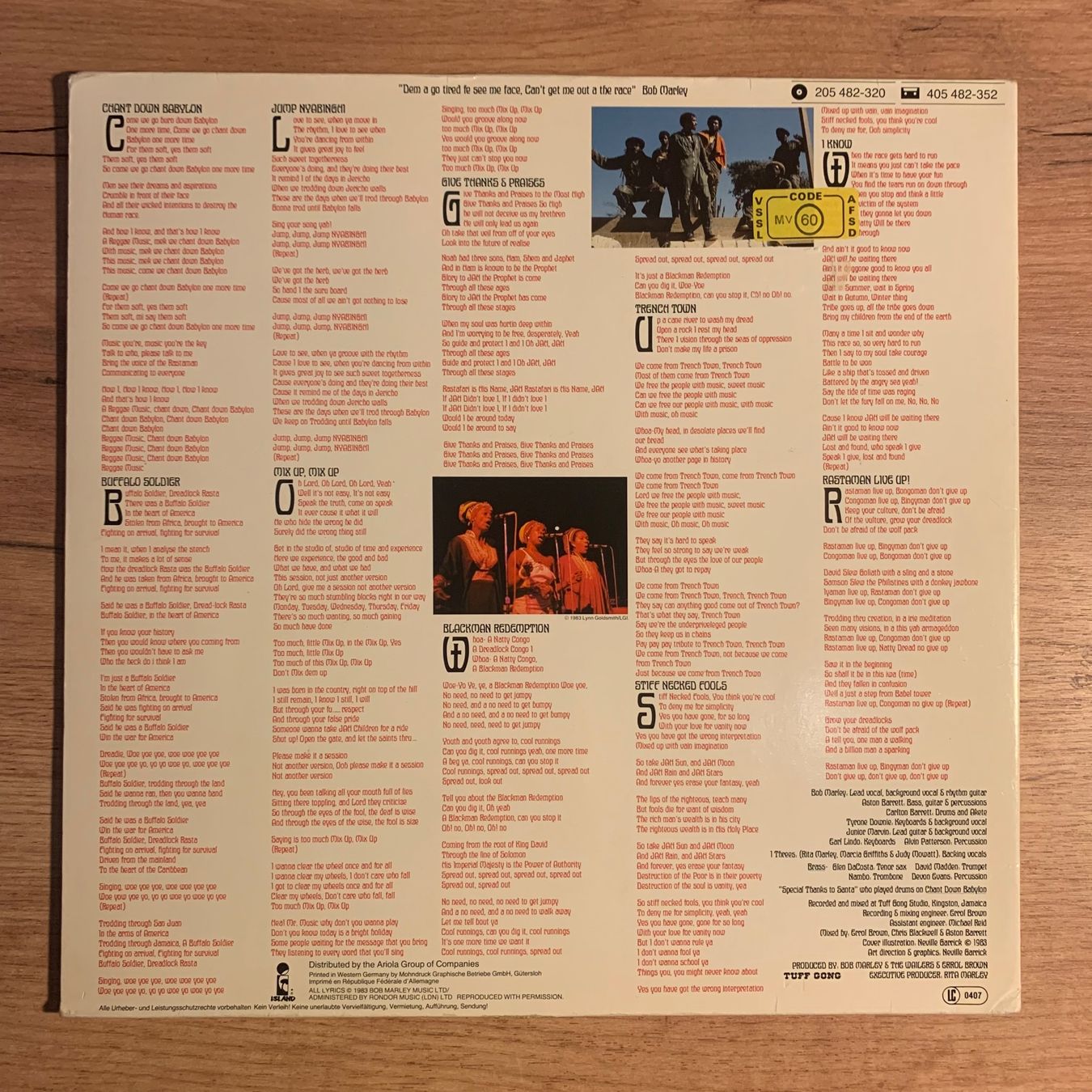 Dischi in vinile: BOB MARLEY - CONFRONTATION...OG EU 1983...VG++/VG++ – Usato da Gals venduto da Diskopat 1