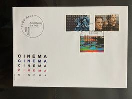 Schweiz 1995 Ersttagsbrief Satz 100 J. Kino