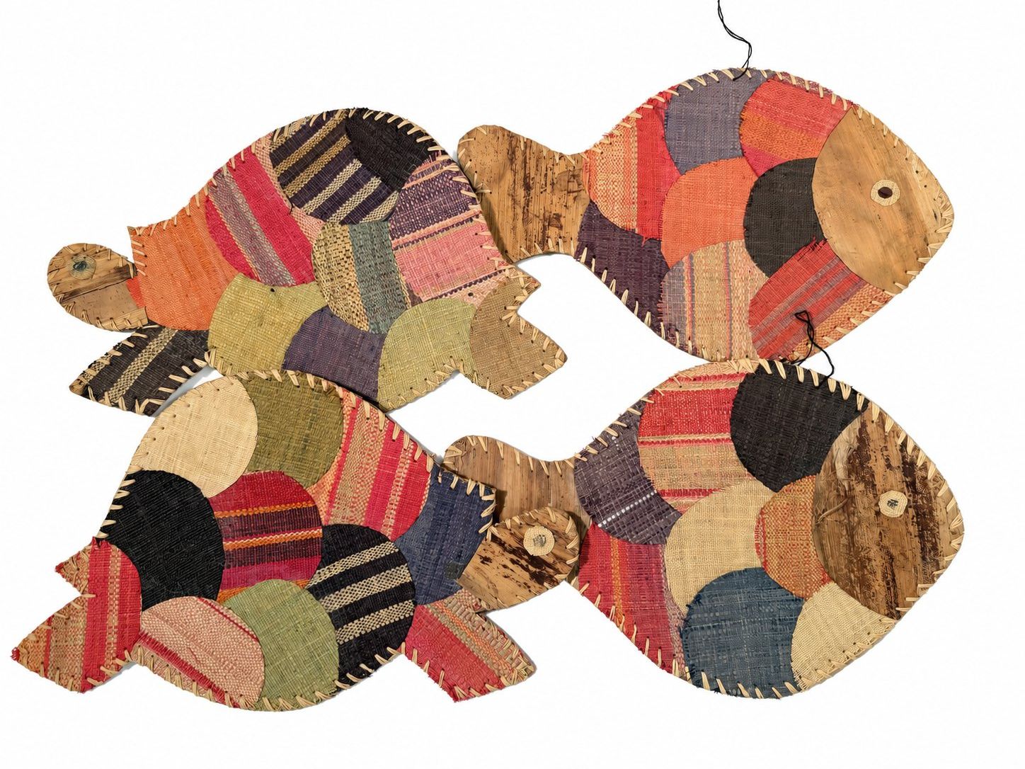 Tischgruppe: 4 Tischsets in Fischform – buntes Patchwork-Design – Gebraucht aus Zollikerberg von lin_yc2n 2