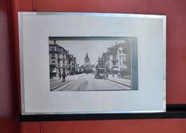 Hist. Basler Strasse Jugendstil ca. 1930 gerahmt | 61 x 43