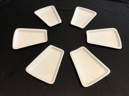 Set of 6 Swissair Langenthal Schalen