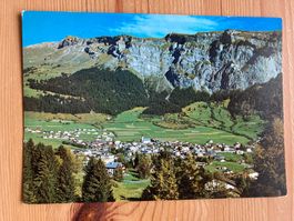 Flims-Dorf mit Flimserstein - AK 1969