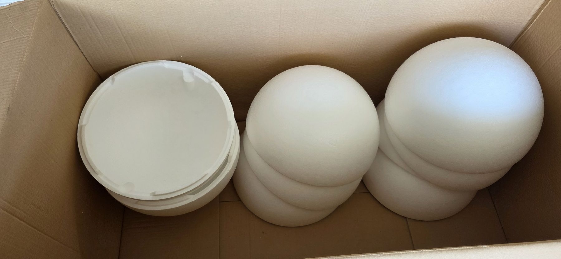 Tutte le decorazioni: Styropor-Halbkugel weiss Ø 40cm – Nuovo (secondo la descrizione) da Waltenschwil venduto da MaPe7175 3