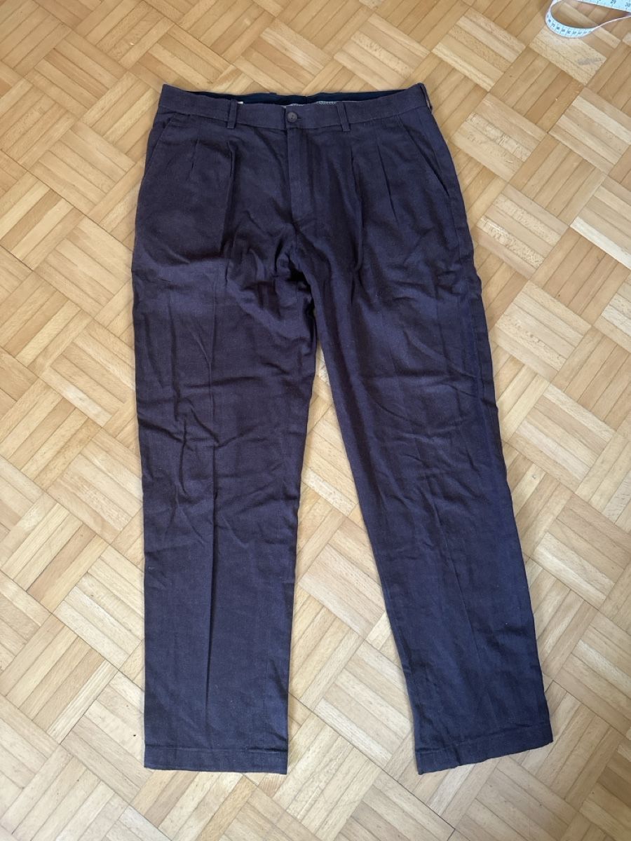 Pantaloni: Braune Leinenhose, Grösse 34 – Usato da Luzern venduto da s_m_6skd