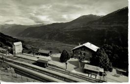 Station Hohtenn mit Rhonetal 1956