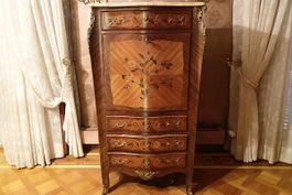 Sekretär mit Marmorplatte, Kommode, Marquand