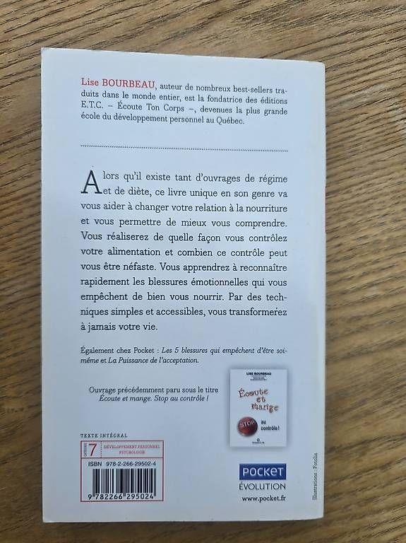 Libri: Stop au contrôle - Lise Bourbeau – Usato da Begnins venduto da psy-harmonie 1