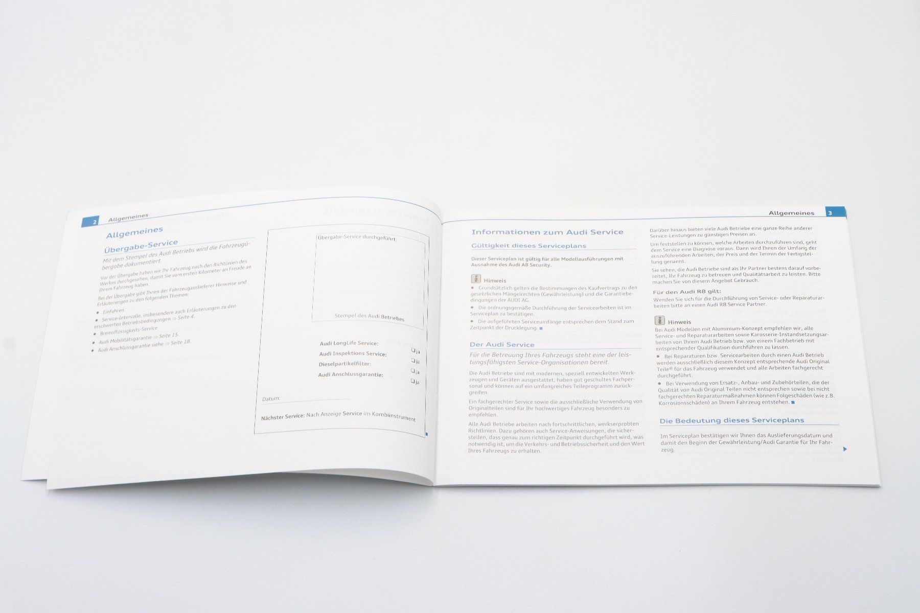 Audi Documenti: Audi Serviceplan/ Serviceheft 2009 Unbenutzt – Nuovo (secondo la descrizione) da Bühl b.Aarberg venduto da Collectorpassions 3