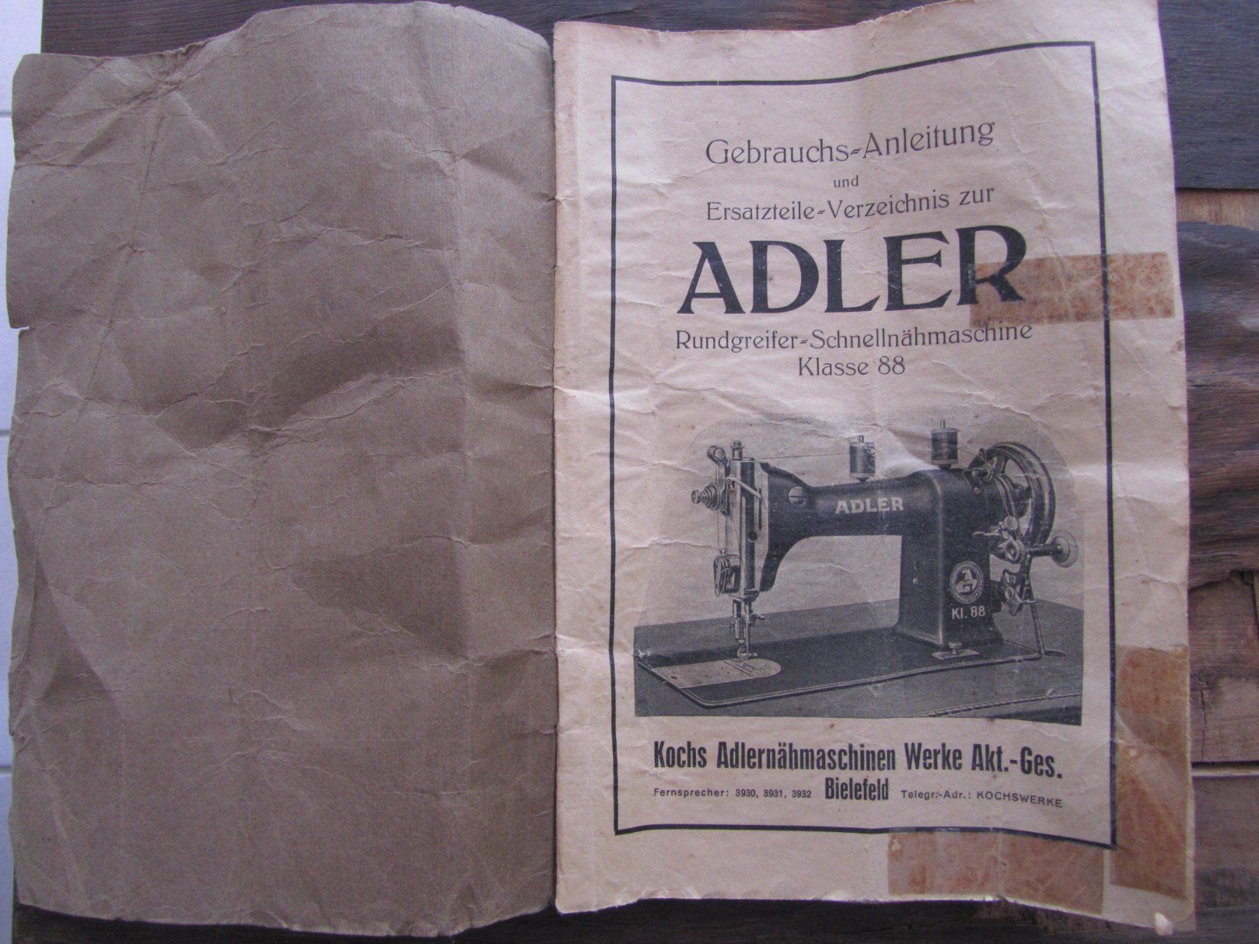 Adler Macchine da cucire: Antike Nähmaschine Adler – Difettoso da Aetingen venduto da Boldor26 8