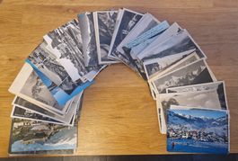 60 antike Schweizer Ansichtskarten
