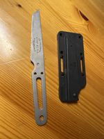 Couteau CRKT à lame fixe, avec étui, idéal camping/randonnée
