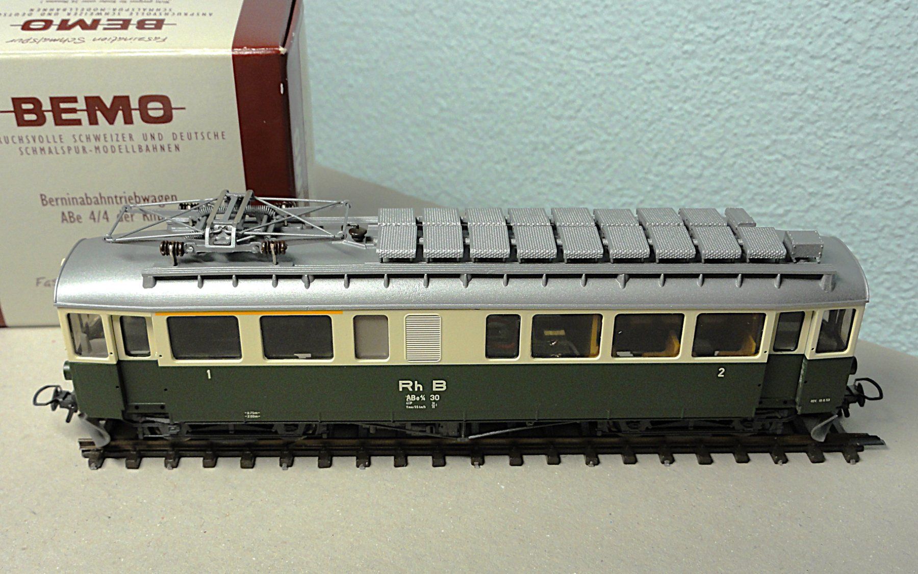 【付属品未開封】Bemo 1268 160 ABe4/4 30 ベルニナ　HOm Bemo 1268 160, automotrice ABe 4/4 N° 30 Nostalgietriebwagen