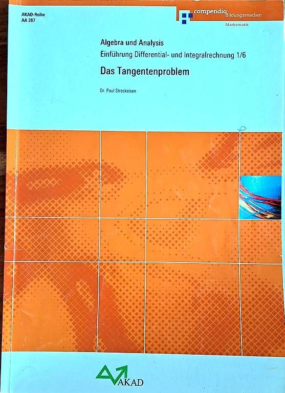 Libri: AKAD AA 207 Das Tangentenproblem – Usato da Bern venduto da Grossenbacher2
